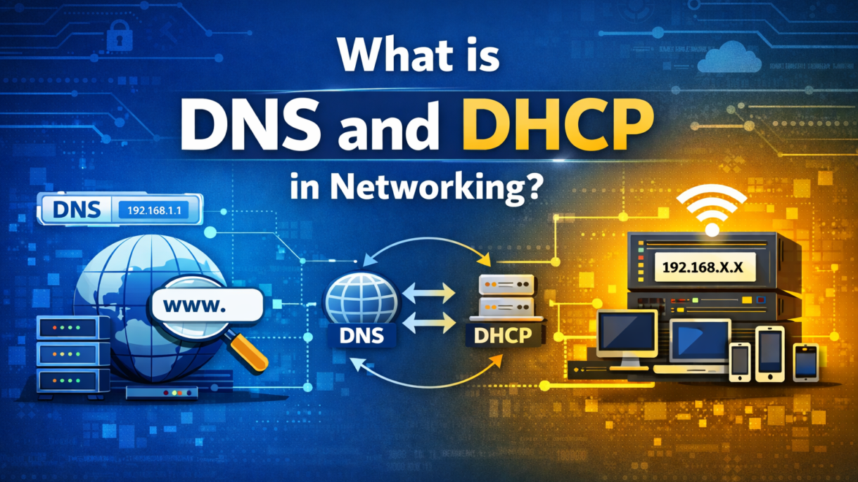 What is DNS and DHCP in networking