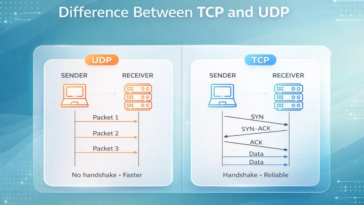 Difference Between TCP and UDP
